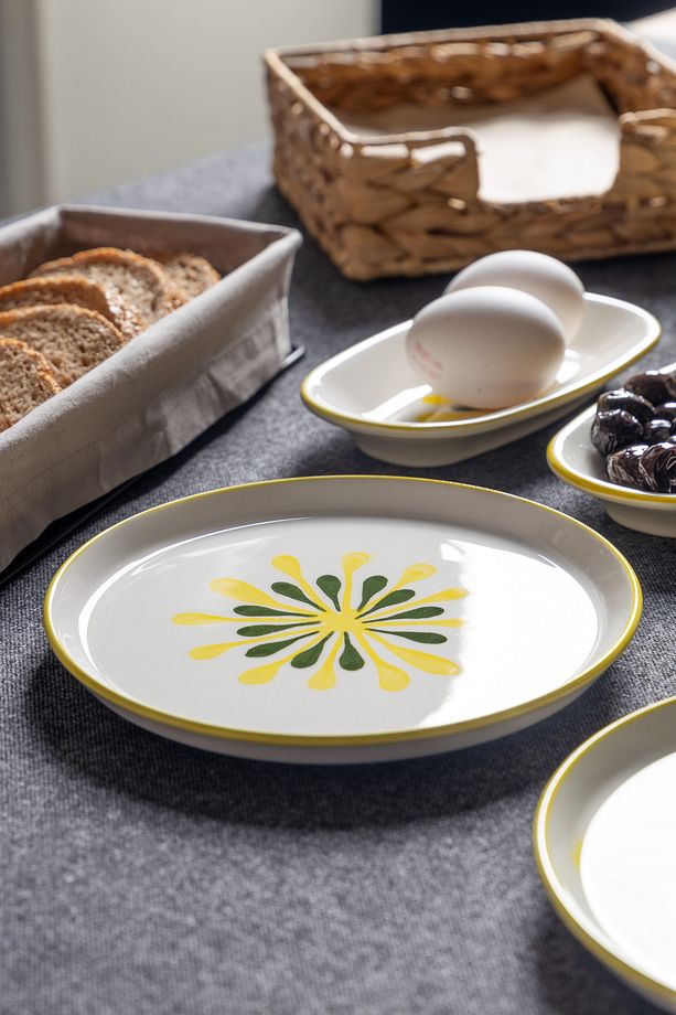 14 Parça 6 Kişilik Handmade Duru Kahvaltı Takımı - Lüx Kahvaltılık Sunum Seti - 6