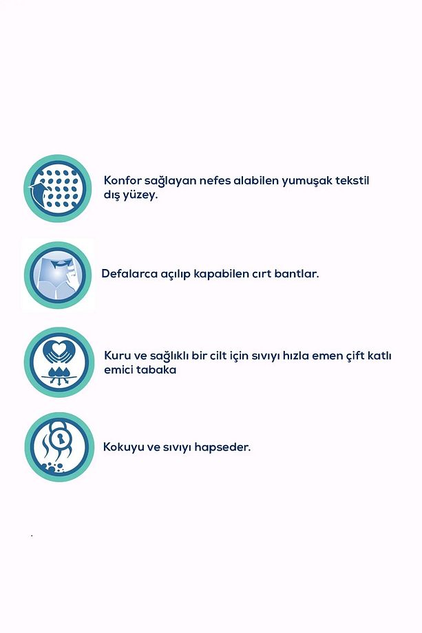 MEDCARE Yetişkin Hasta Bezi Large Classic (Büyük Boy) 30 adet - 4
