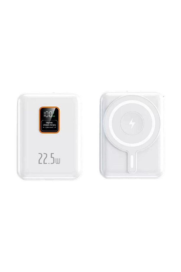12.000mAH Magsafe Özellikli Kendinden Ligthning ve Typce C Kablolu Hızlı Şarj Powerbank - 2