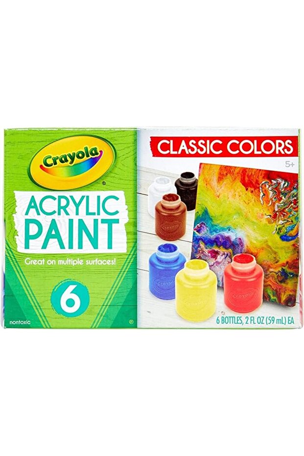 Acrylic Paint Set 2oz Pack of 6
