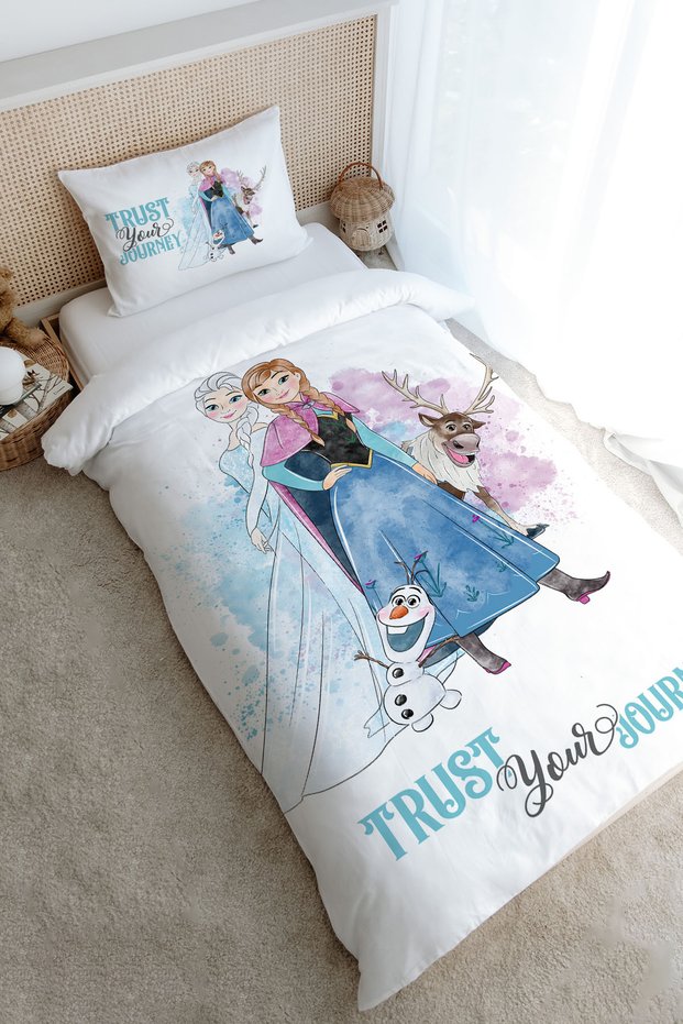 Single Duvet Cover Set (Without Sheets) 160X220 cm - Cartoon Series - Snow Queen Snow Queen and Brother