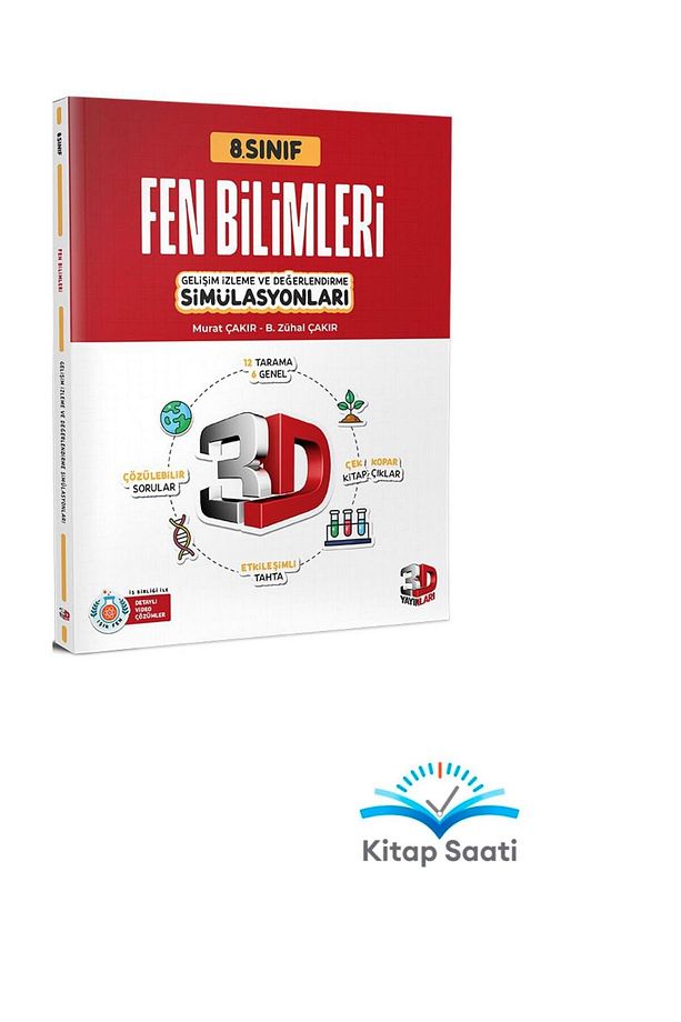 8. Sınıf LGS Tüm Dersler (M-F-T-İ-D-İ) 6'lı Simülasyon Denemeleri Seti - 3