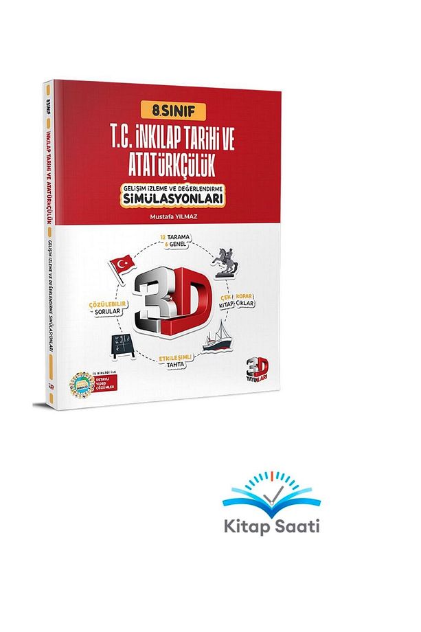 8. Sınıf LGS Tüm Dersler (M-F-T-İ-D-İ) 6'lı Simülasyon Denemeleri Seti - 5
