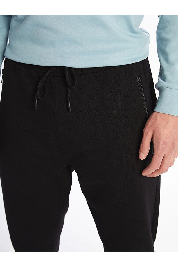 LCW Casual Siyah Slim Fit Erkek Jogger Eşofman Altı - 5