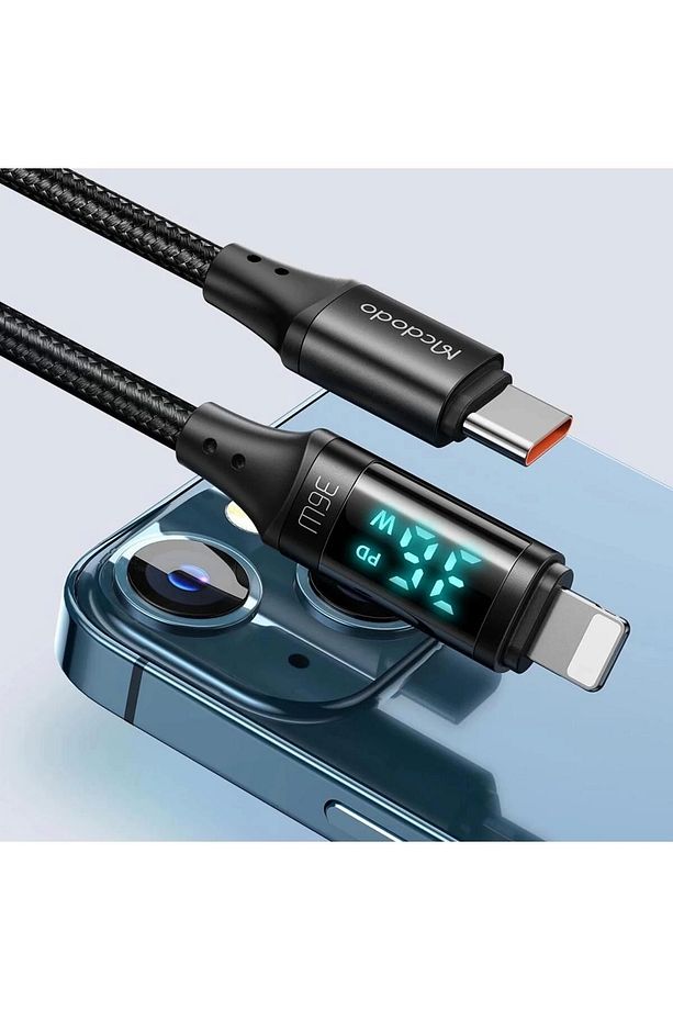 Ca-1030 36w Pd Typec Iphone Dijital Ekranlı Hızlı Data Şarj Kab - 4