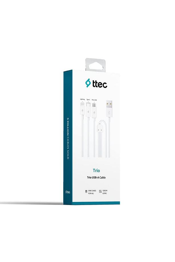 2dk7521 Trio Şarj Kablosu Typec,lightning,micro Usb Beyaz - 4