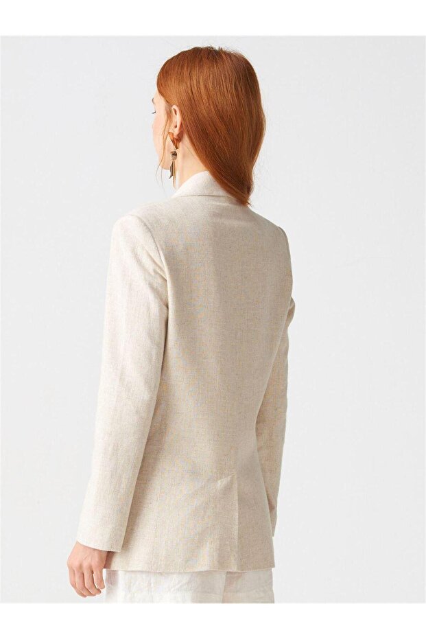 6785 Two-Button Linen Jacket - 3