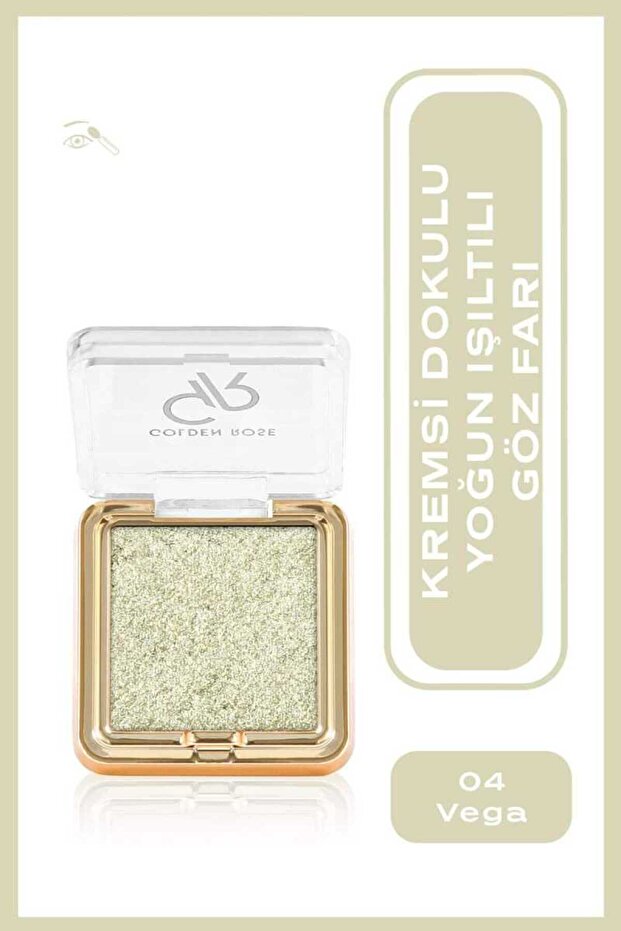 Glitter Glow Eyeshadow - 04 Vega - Glittery Shimmering Green Eyeshadow