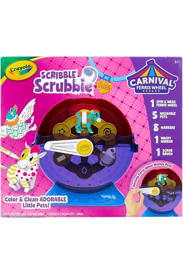 Scribble Scrubbies Pets Sping & Wash Carnival Playset CY74-7456