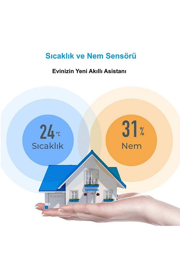 ZigBee Tuya Akıllı Yaşam Uygulaması Sıcaklık Nem Sensörü LCD Ekran APP Kontrol - 4
