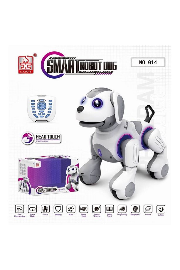 G14 Kumanlı Şarjlı Smart İnteraktif Akıllı Robot Köpek -Vardem Oyuncak - 1