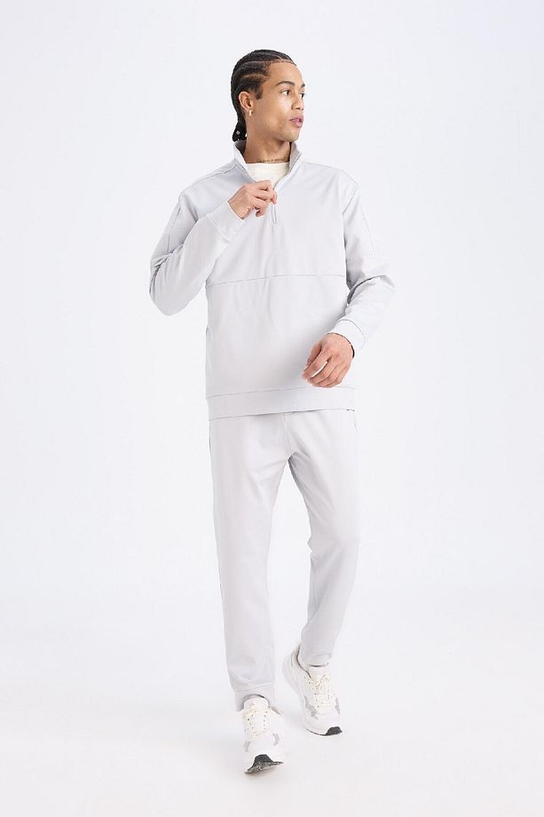 Fit Sporcu Standart Fit Jogger Eşofman Altı Içi Yumuşak Tüylü Skuba Dalgıç Kumaş D7308ax25sp - 6