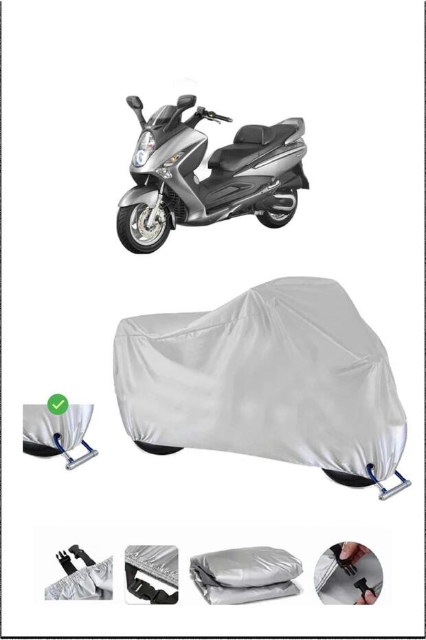 Sym Gts250 Lock Compatible Waterproof Durable Motorcycle Canvas-Gray