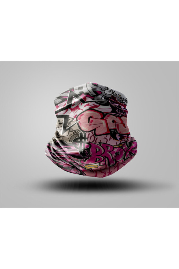 Graffiti Design Biker Buff Mask Outdoor Neck Collar Unisex Bandana