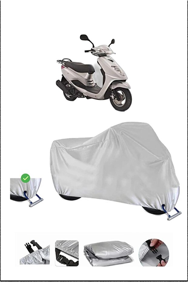 Yamaha Cygnusl Lock Compatible Waterproof Durable Motorcycle Canvas-Gray
