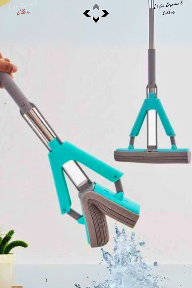 elite Smart PVA Kelebek Mop Sıkmalı Pva Mop Islak ve Kuru Yüzey Mopu Mikrofiber Temizlik Mopu - 3