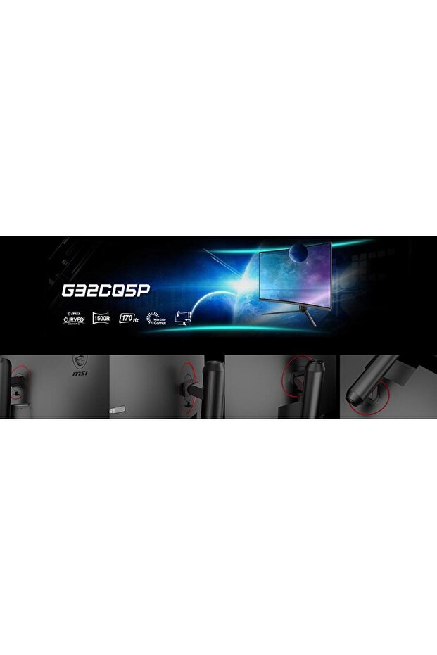 31.5 G32cq5p 2560x1440 (WQHD) 16:9 Curve 1500r Va 170hz 1ms Adaptıve-sync Gamıng Monıtor - 2