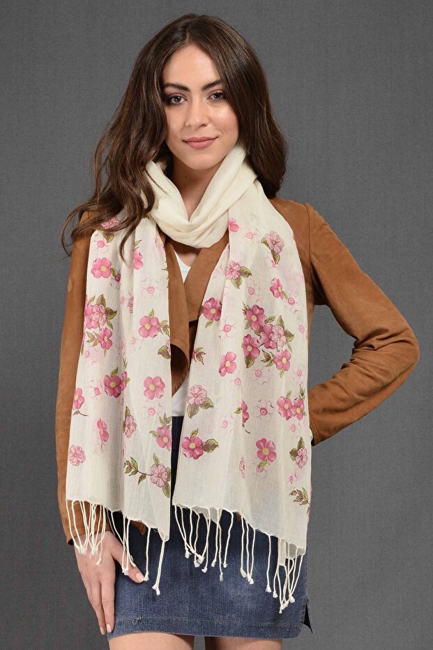 Elma Çiçeği Fular - 1