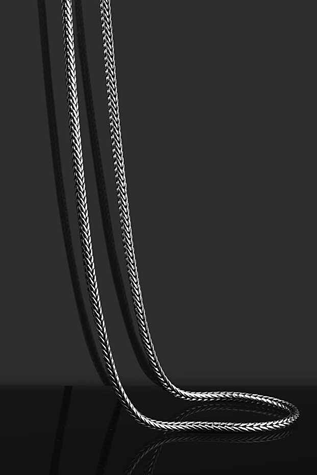 Arı Madalyon Gümüş Kolye - 7