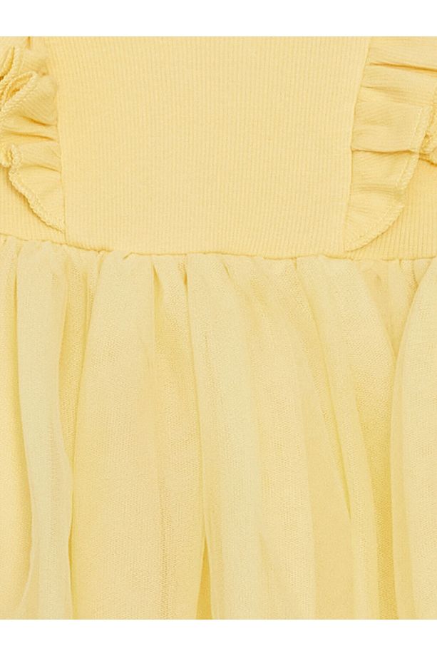 LCW baby Basic Dantel Tüllü Kız Bebek Elbise - 2