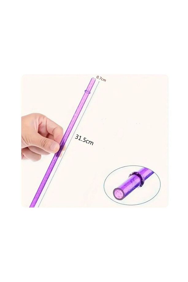 Renkli Yeniden Kullanılabilir Pipet Termoslara Bardaklara Uyumlu Yedek Simli Renkli Pipetler - 5
