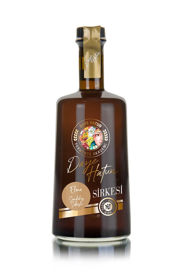 Sandaloz Sakızlı Elma Sirkesi/Apple Cider Vinegar with Sandaloz Gum (Canlı Sirke / Nat. F. / 500 Ml) - 2