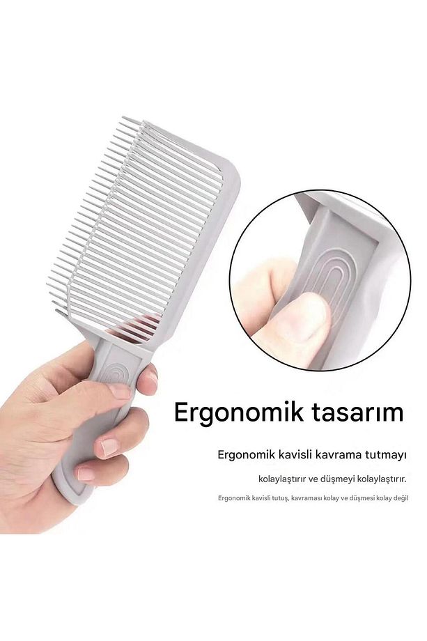 Ayarlanabilir Saç Kesim Kılavuzu ve Eğik Tarak Seti - Erkekler İçin Kuaför ve Ev Kullanımı - 6
