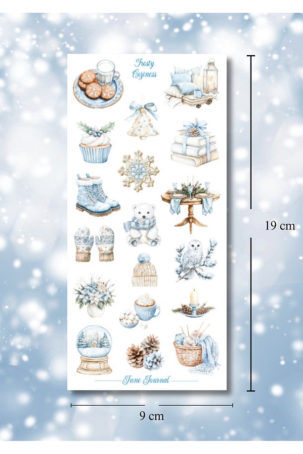 JJ02122 Frosty Sticker Seti ( Bullet Journal Ve Ajandalar İçin İdealdir) - 2