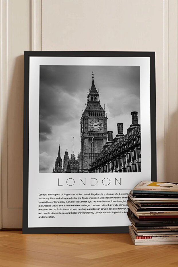 Dünya Şehirleri Koleksiyonu Çerçeve Görünümlü Mdf Tablo - 1