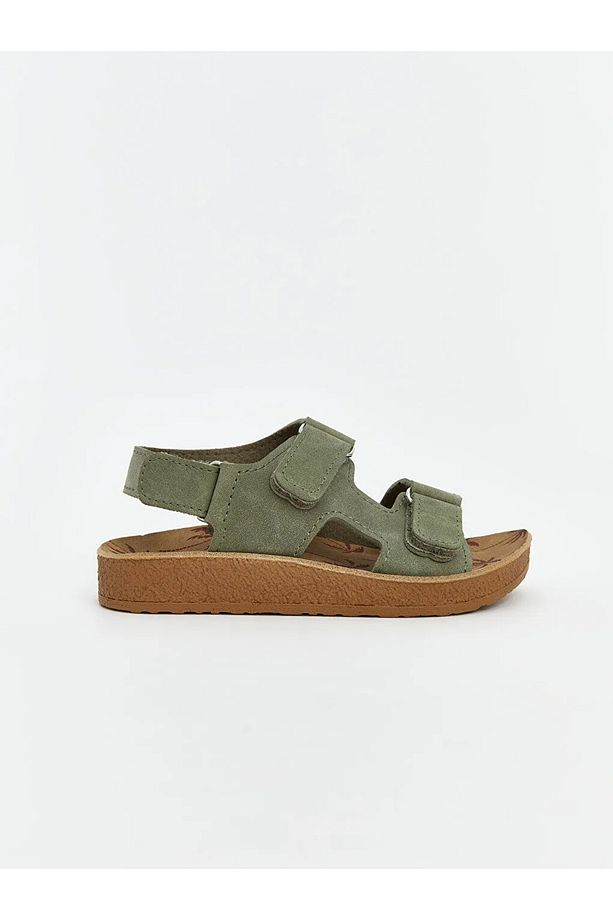 LCW STEPS Haki Cırt Cırtlı Erkek Bebek Sandalet - 2