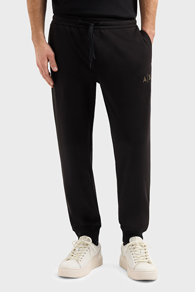 Regular Fit Ribbed Cuff Logo Jogger Pants Men's Pants Xm000333 Af12269 Uc0