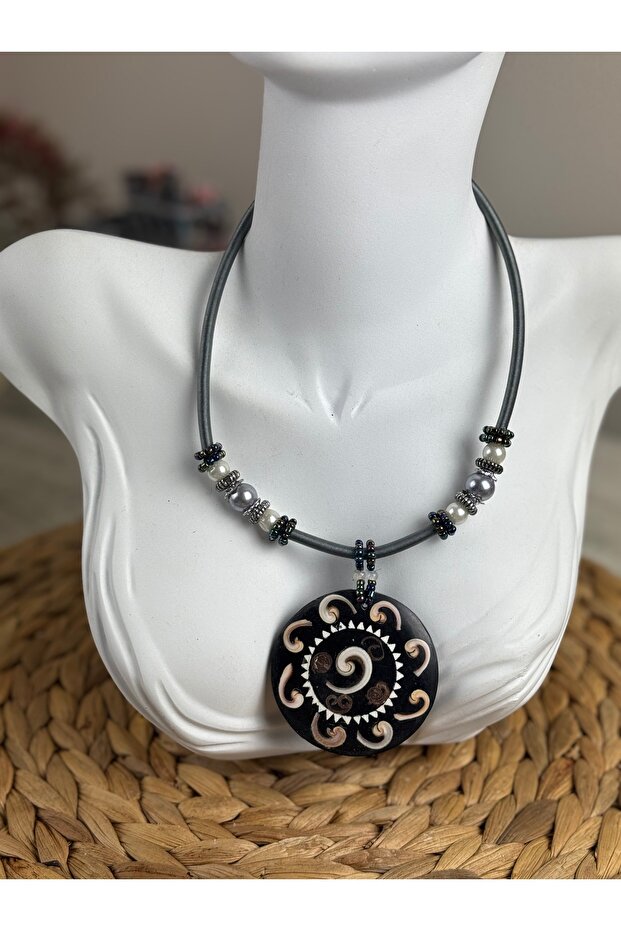 Sedef taşlı kolye - 3