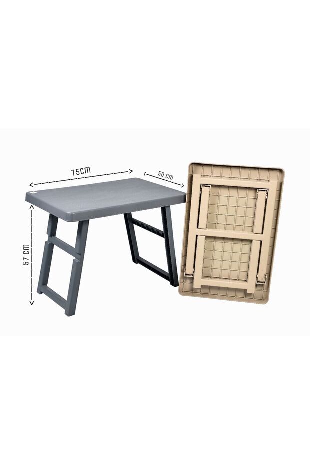 Folding Plastic Table 75x50 - 1