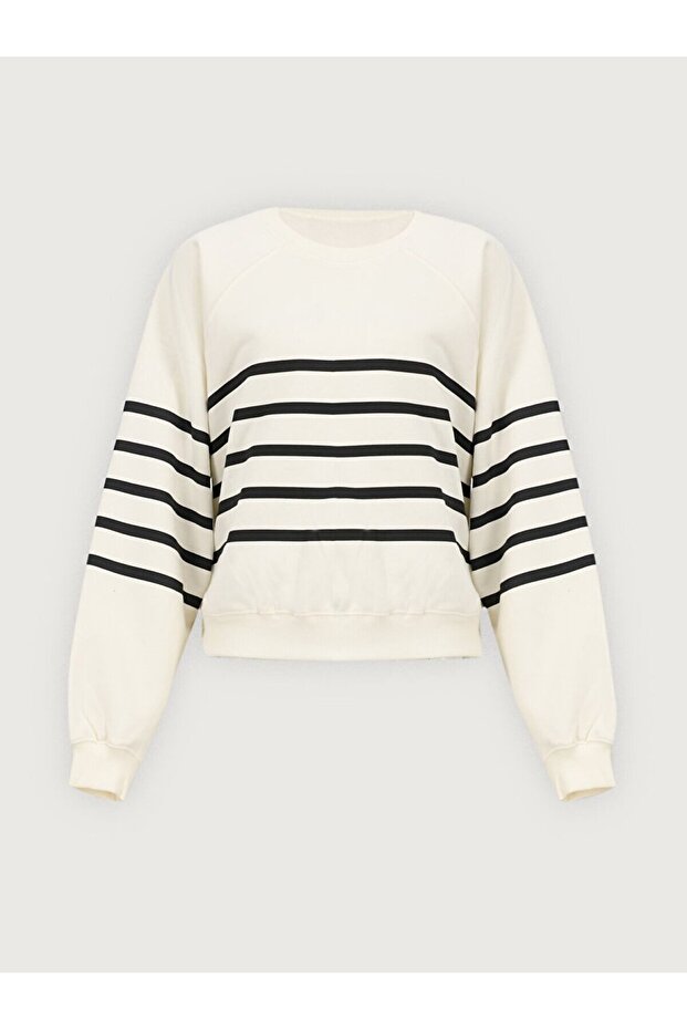 Beyaz Sweatshırt - 1