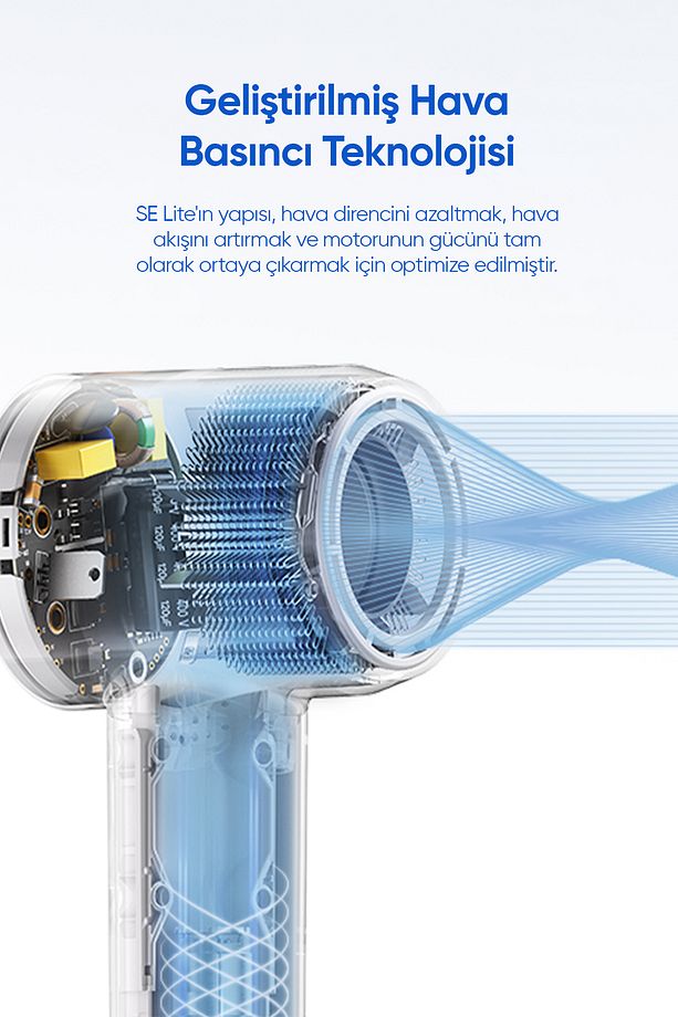 SE LITE 1500W 1 Başlıklı Yüksek Hızlı Saç Kurutma Makinesi - 3