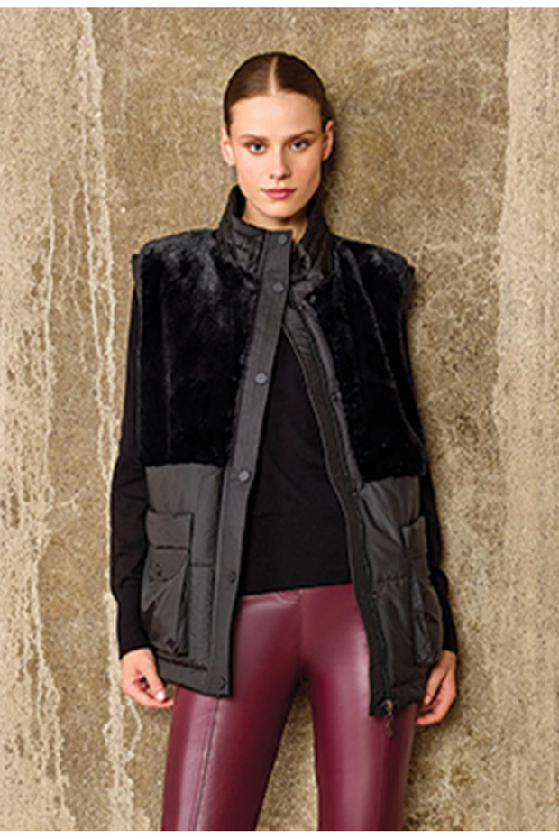 - KÜRK GARNİLİ YELEK - 1