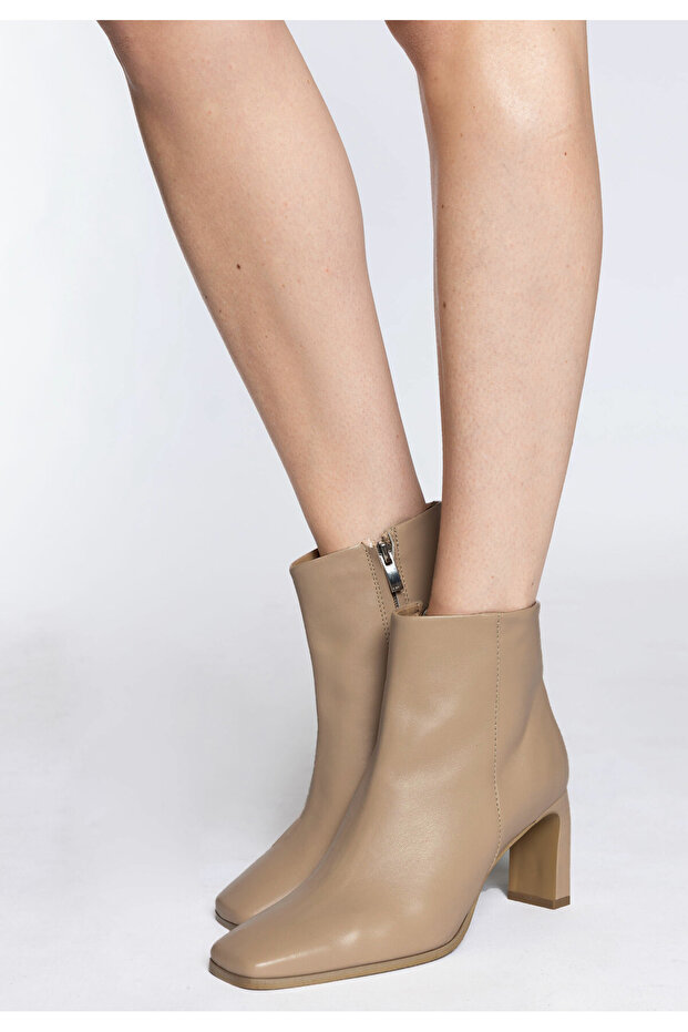 Lederstiefelette - 1