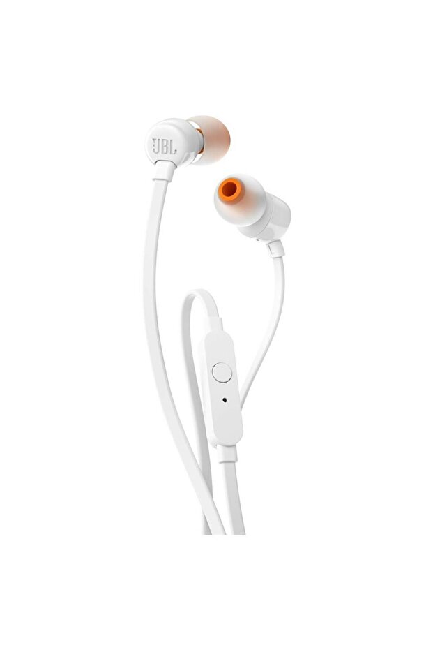 T110 Model White Wired Headphones - 1