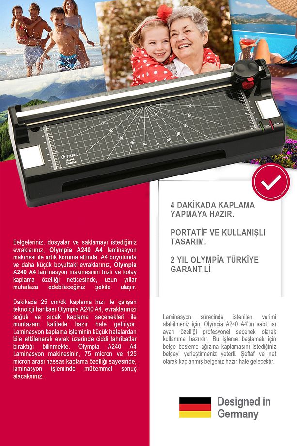 A240 Laminasyon Makinesi Ve Giyotin Makinesi - 3