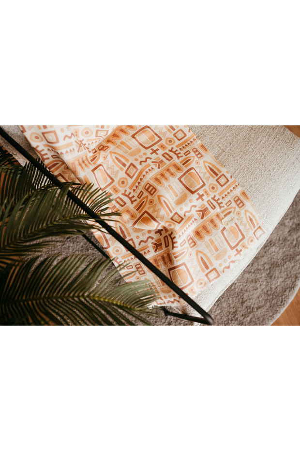 DREAM COLLECTION- VERSATILE THROWS AZTEC BORDEAUX