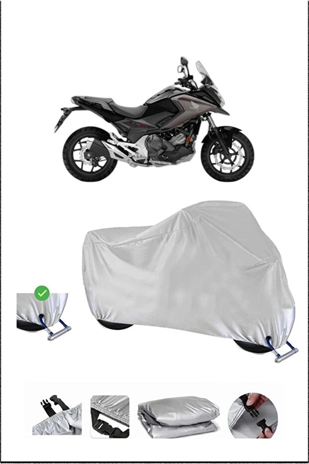 هوندا NC750S قفل متوافق مع الماء ومتين للدراجات النارية - رمادي