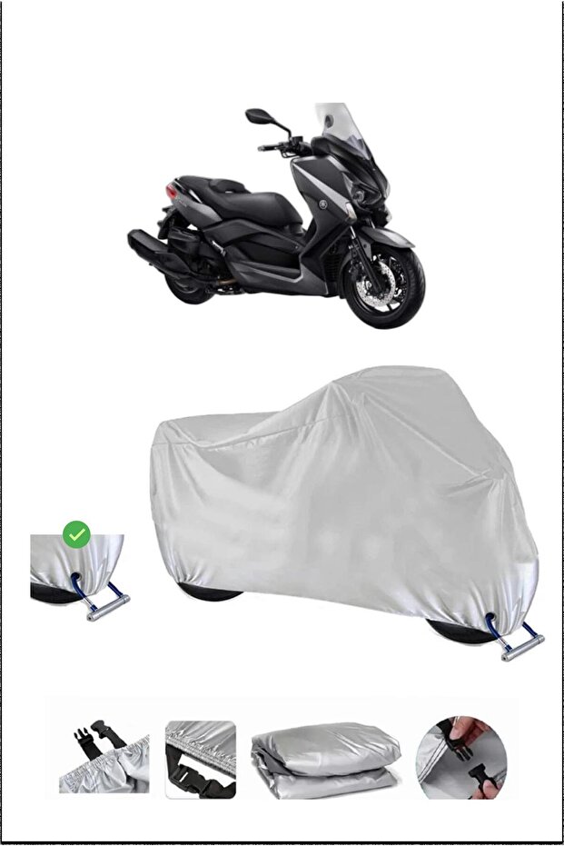 Yamaha X-Max400Abs Lock Compatible Waterproof Durable Motorcycle Tent-Gray