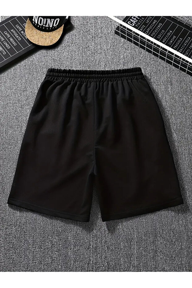 Erkek Los Angeles Baskılı Renkli Basic Şort - 3