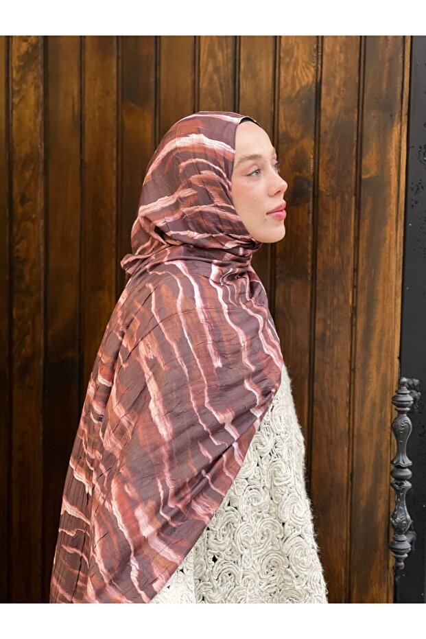 Northern Lights Desen Bambu Şal - 2