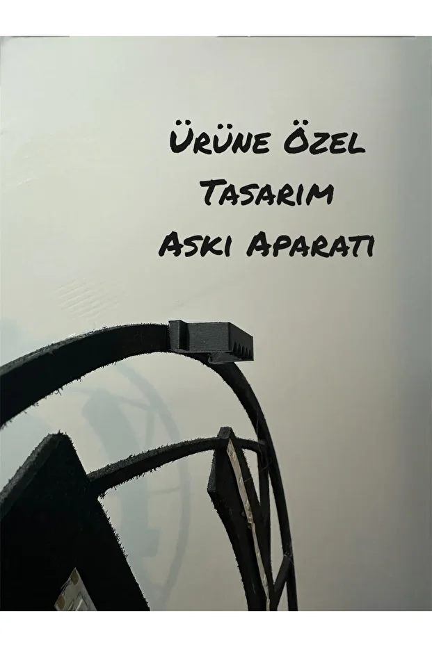 1907 Led Işıklı Tablo Duvar Dekoru Tablosu Siyah Ahşap Lazer Mdf - 4