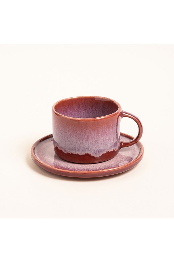 Fonte Stoneware Çay Seti 160 Ml Fuşya - 1