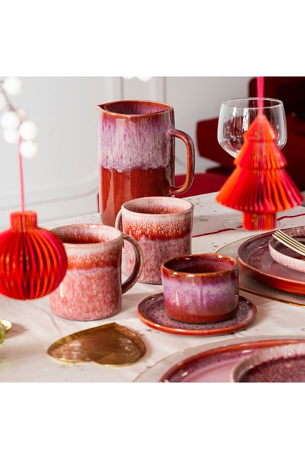 Fonte Stoneware Çay Seti 160 Ml Fuşya - 6