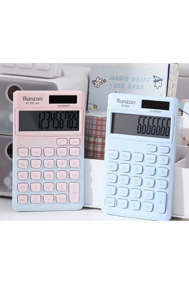 Mini 12 Basamaklı, LCD Ekran, Cep Hesap Makinesi, Sevimli,Estetik "320" - 5