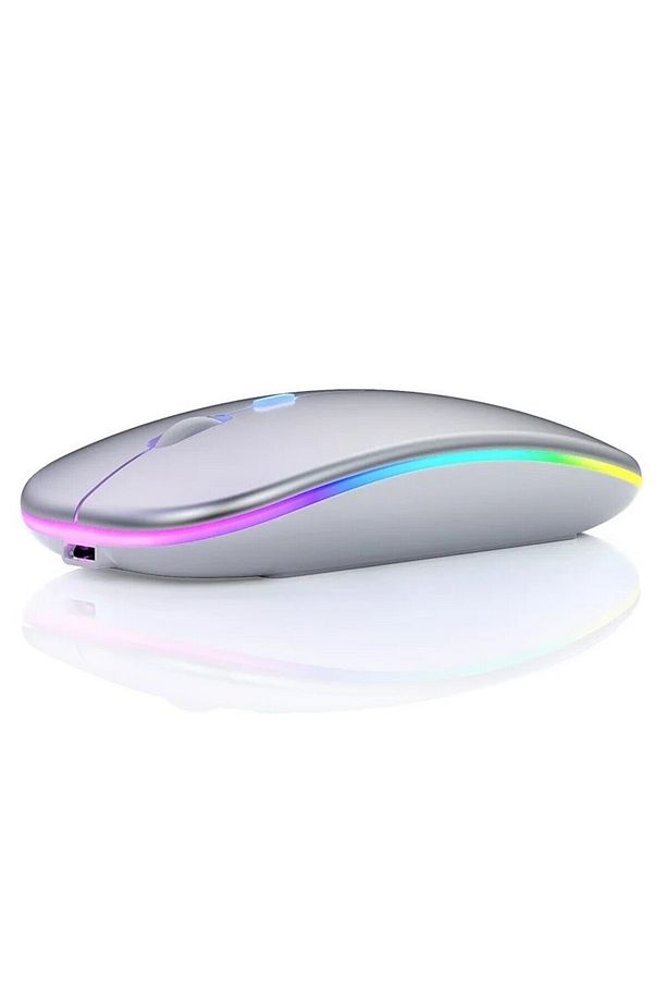 SRM1 Rgb Ledli Şarjlı Çift Mod 2.4GHz Wireless +  5.1V Bluetooth Mouse - 4