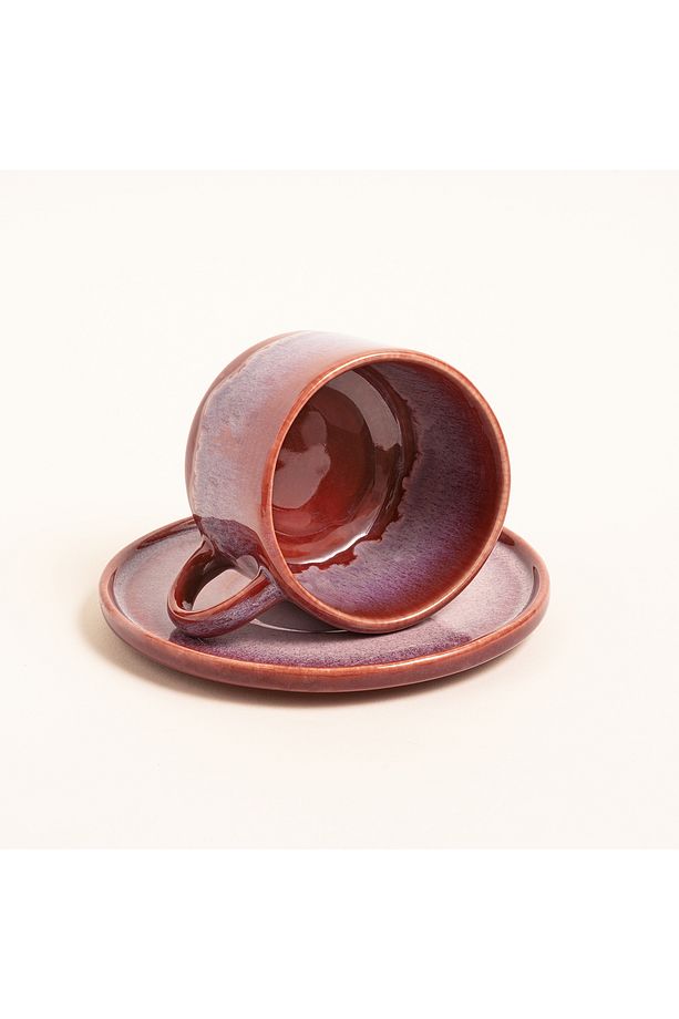 Fonte Stoneware Çay Seti 160 Ml Fuşya - 3